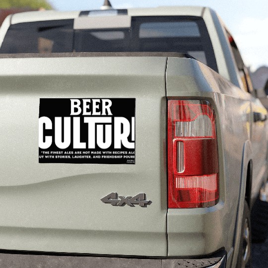 Beer Culture Typography Design Car Magnets