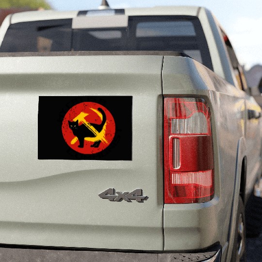 My Cat Is A Communist For Cat Lovers Car Magnets