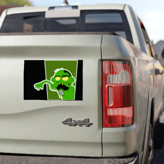 Grotesque Zombie Cartoon Design Car Magnets