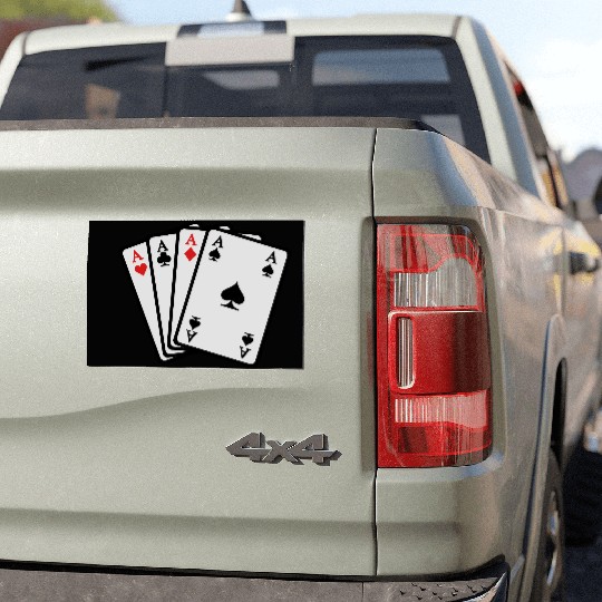 Poker cards Car Magnets