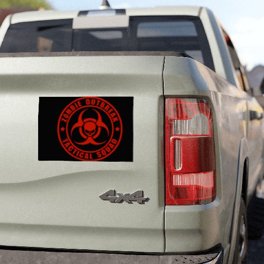 Zombie Outbreak Tactical Squad Car Magnets