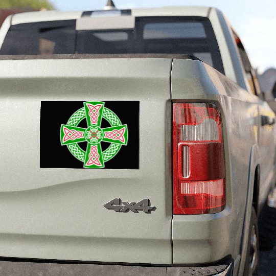 Celtic cross Car Magnets