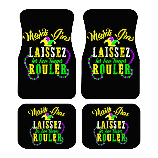 Mardi Gras laissez les bon temps rouler Fat Car Mats
