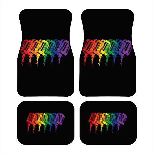 Multi-colored Mics Car Mats