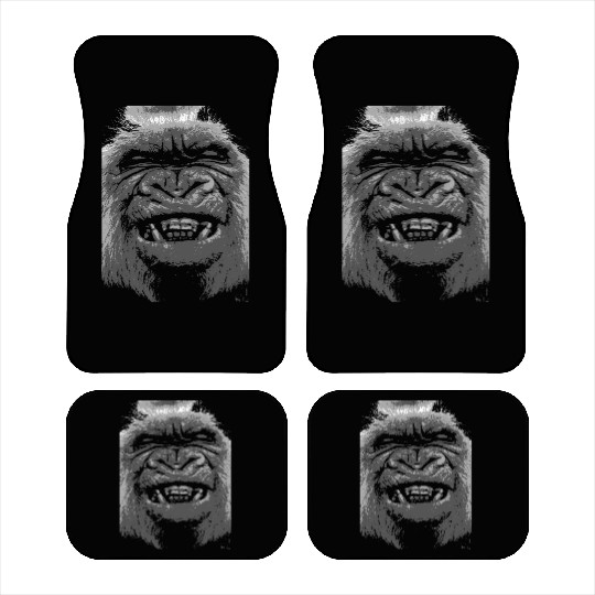 Albino Gorilla (4) Car Mats