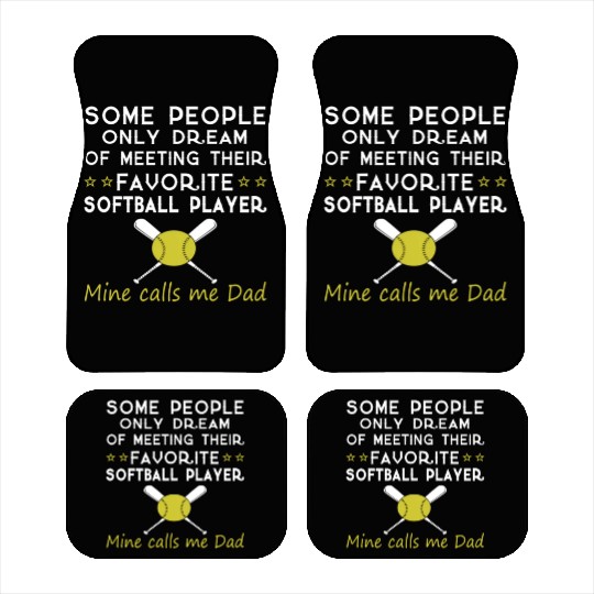 SOFTBALL DAD Car Mats
