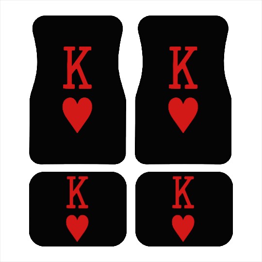 King of Hearts Vector Car Mats