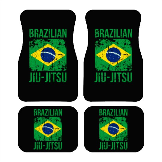 BJJ Brazilian Jiu Jitsu Flag Martial Arts Car Mats