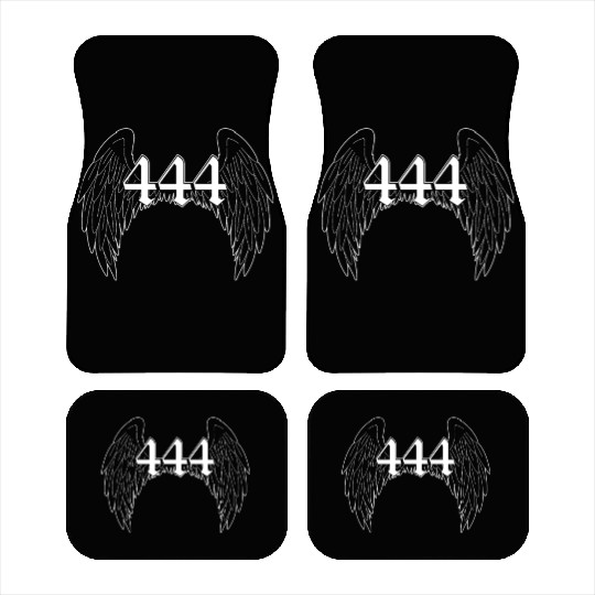 White Angel Wings Car Mats