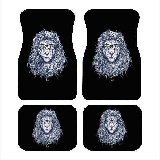 hipster lion Car Mats
