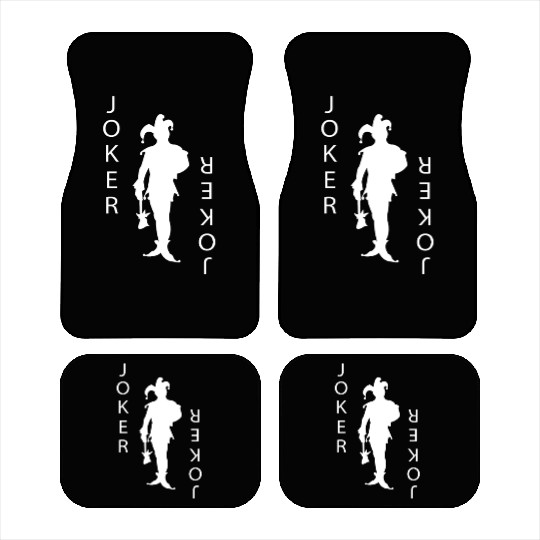 Joker Playing Card Gambling Car Mats