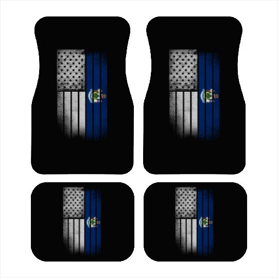 USA Vintage Maine State Flag Car Mats