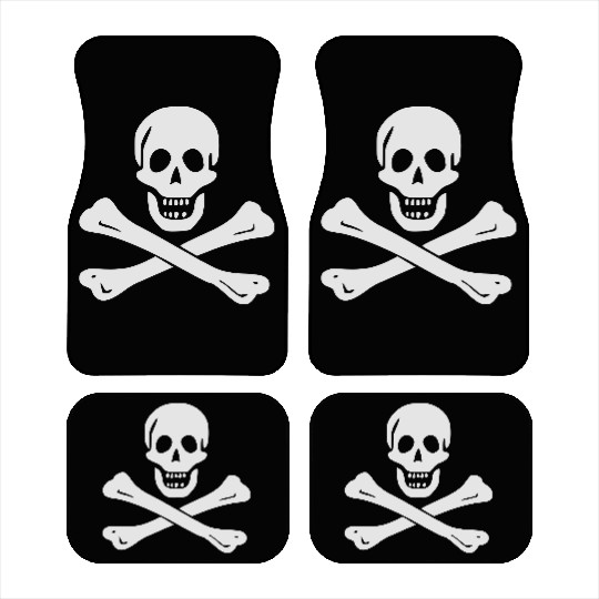 Skull and Crossbones Car Mats