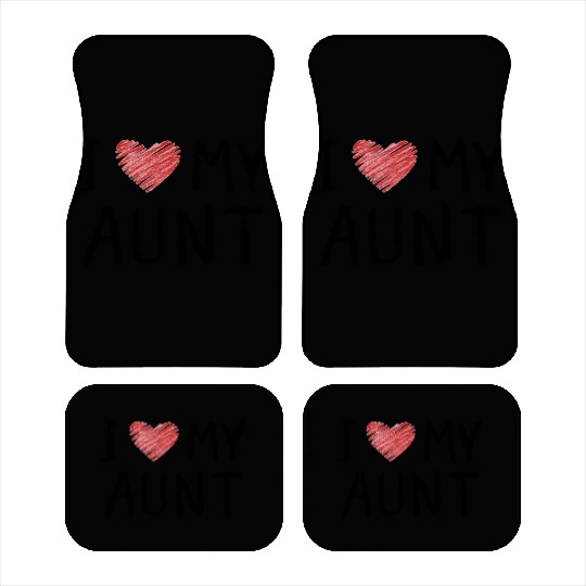 I Love My Aunt Car Mats