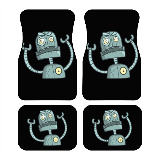 Angry robot Car Mats