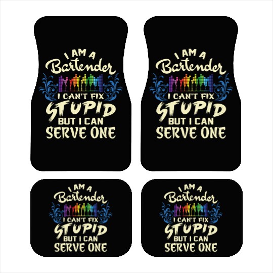 I Am A Bartender Car Mats