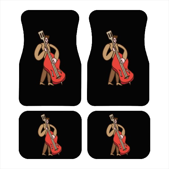 Double Bass Player Car Mats