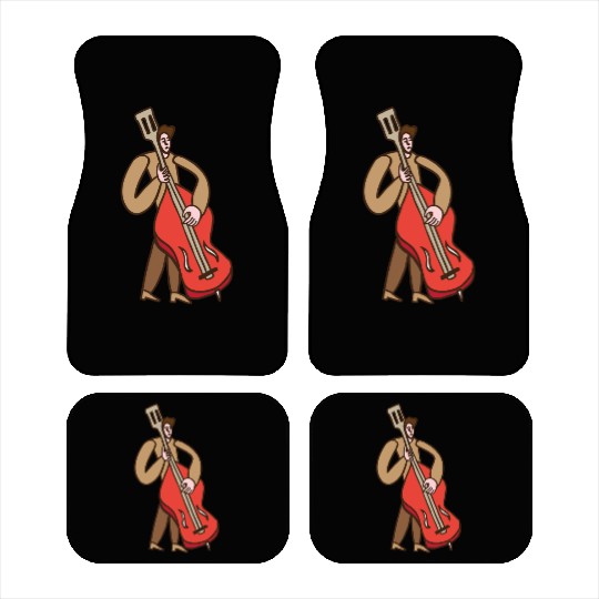 Double Bass Player Car Mats