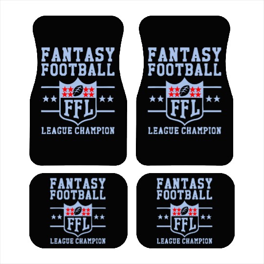 Fantasy Football Trophy League Championship FFL Car Mats