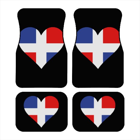 A Heart For The Dominican Republic Car Mats