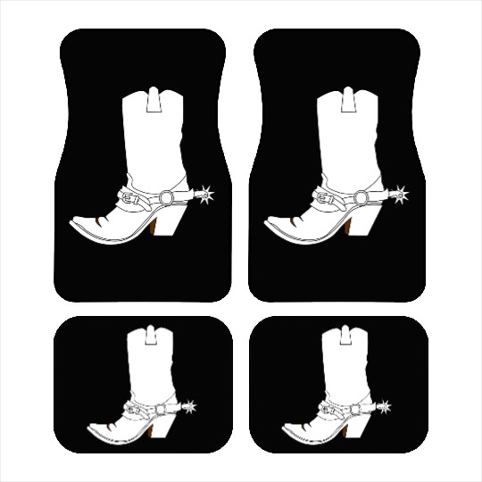 cowboy ranger rancher sheriff horse cowgirl wester Car Mats