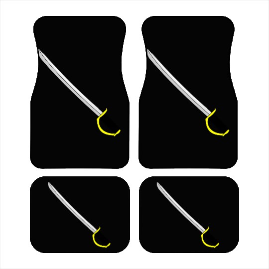 fencing fechten floret sword parry samurai1 Car Mats