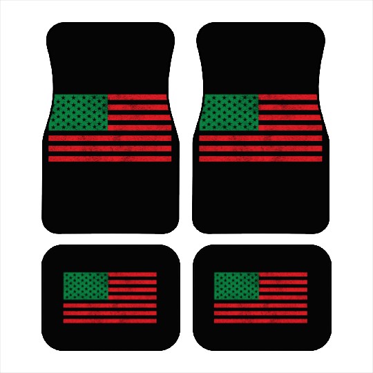 African American Flag Car Mats