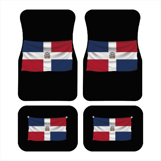 flag dominican republic Car Mats