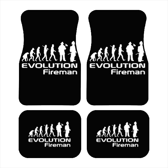 Evolution Of A Fireman Gift Firefighter Car Mats