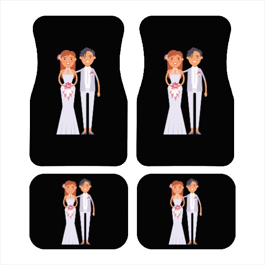 wedding couple Car Mats