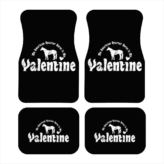 My Anti Valentine American Quarter Horse Car Mats