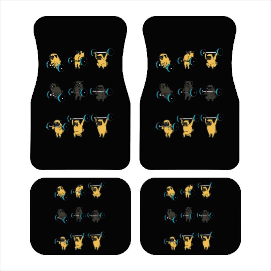 Pug Gym Car Mats