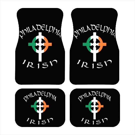 Ireland Pride Philadelphia Irish Celtic Cross Car Mats