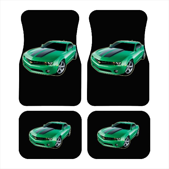 GREEN CHEVY CAMARO Car Mats