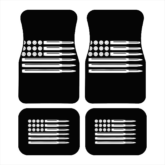 Bullets American Flag Usa Pro Gun Rights Infidel N Car Mats