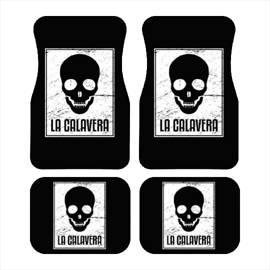 La Calavera | Loteria Mexican Tarot Card Car Mats