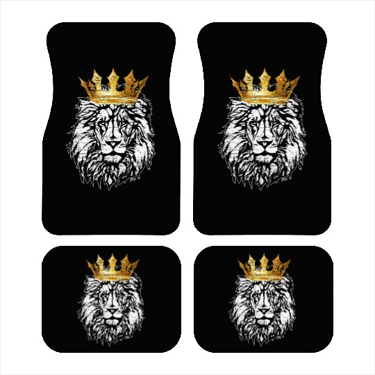King crown lion lion head cat animal gift idea Car Mats