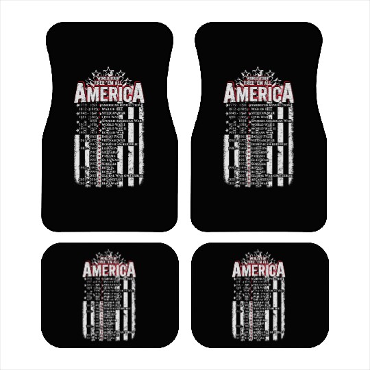 Veteran - World tour free em all America Car Mats