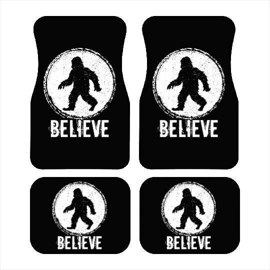 Bigfoot Believe Sasquatch Yeti Believer Science Fiction Car Mats
