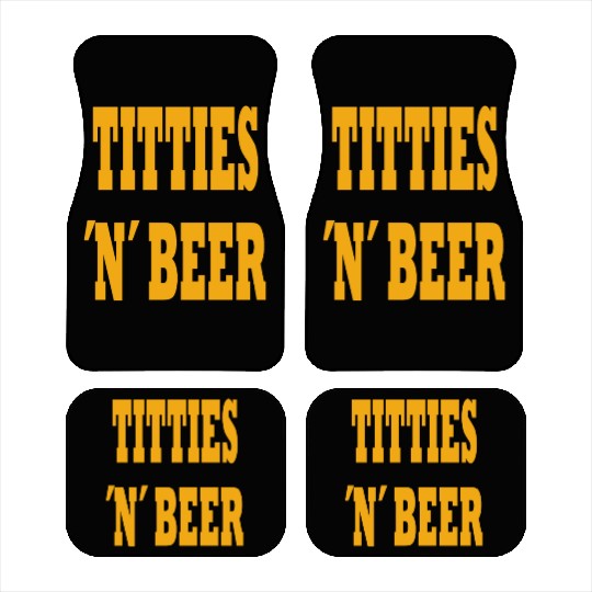 TITTIES N BEER Car Mats