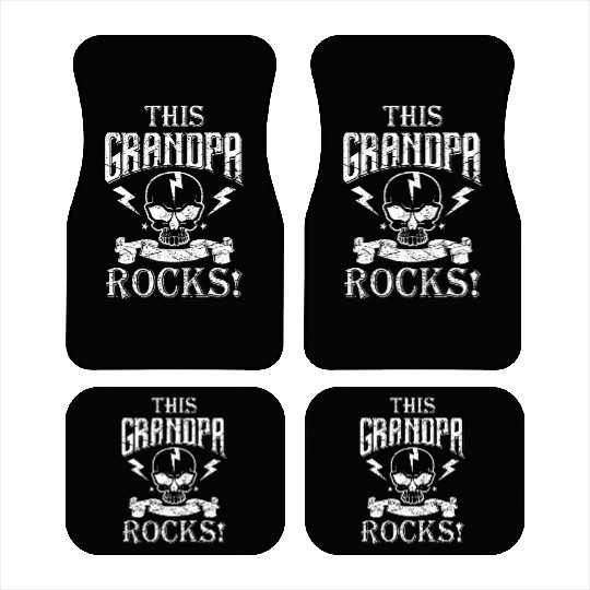 This Grandpa Rocks - skull family rocker Car Mats