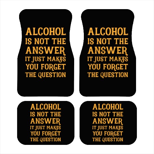 Funny Drinking Drunk Beer Vodka Whiskey Alcohol Car Mats