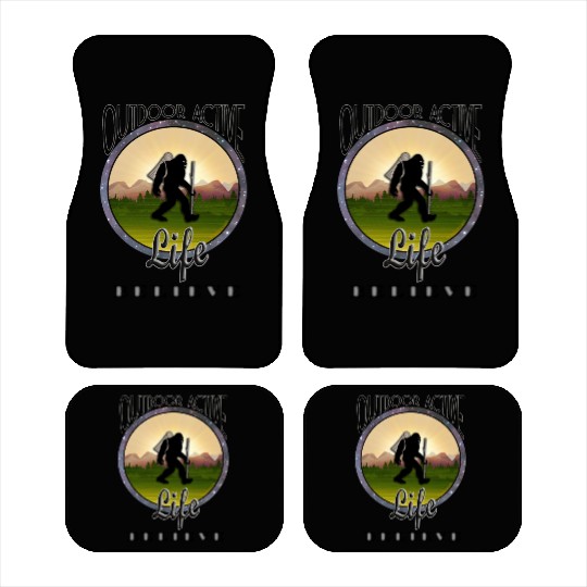 OutdoorActiveLife BIGFOOT BELIEVE Black Lettering Car Mats
