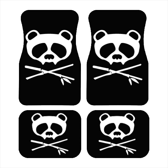 Panda Vampire Skull Car Mats