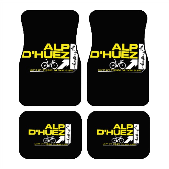 Tour De France Alp D huez Cycling Mens Printed bik Car Mats