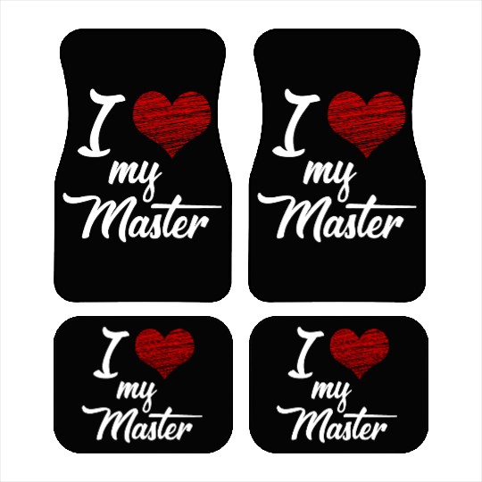 I love my Master BDSM Submissive Sub Slave gift Car Mats