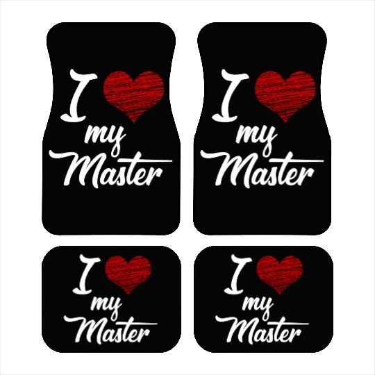 I love my Master BDSM Submissive Sub Slave gift Car Mats