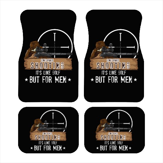 Long Range Shooting Gun Hunter Car Mats