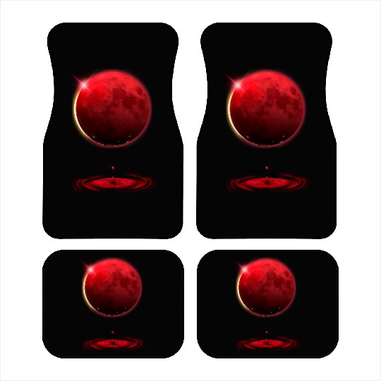 Vampire werewolf blood red moon eclipse Car Mats