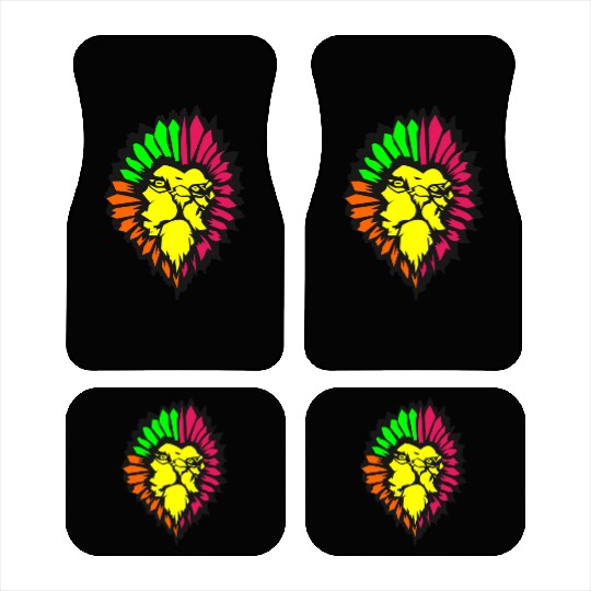 neon lion Car Mats